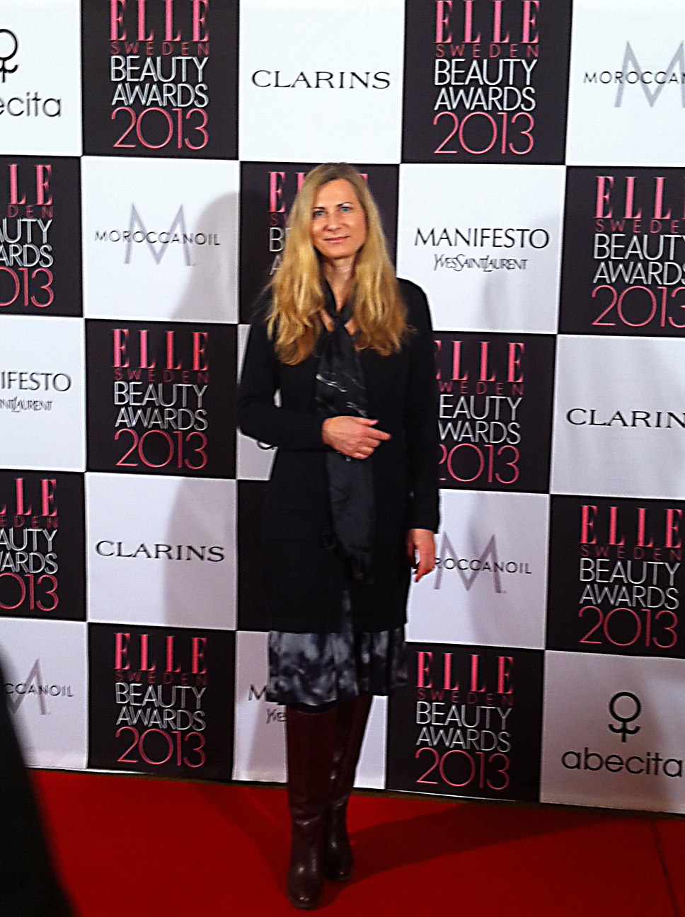 Jag på röda mattan på Elle Aeauty Awards 2013
