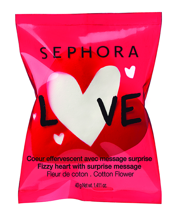 Valentine's day one-shot Fizzy heart with suprise message - Cotton flower scent BD