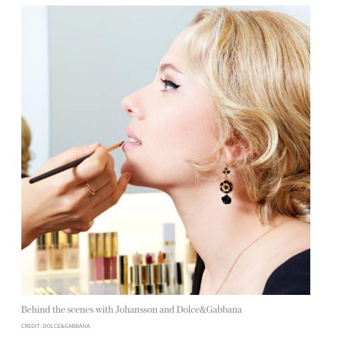 Scarlett Johansson frontar både Dolce&Gabannas parfym- och makeupserier